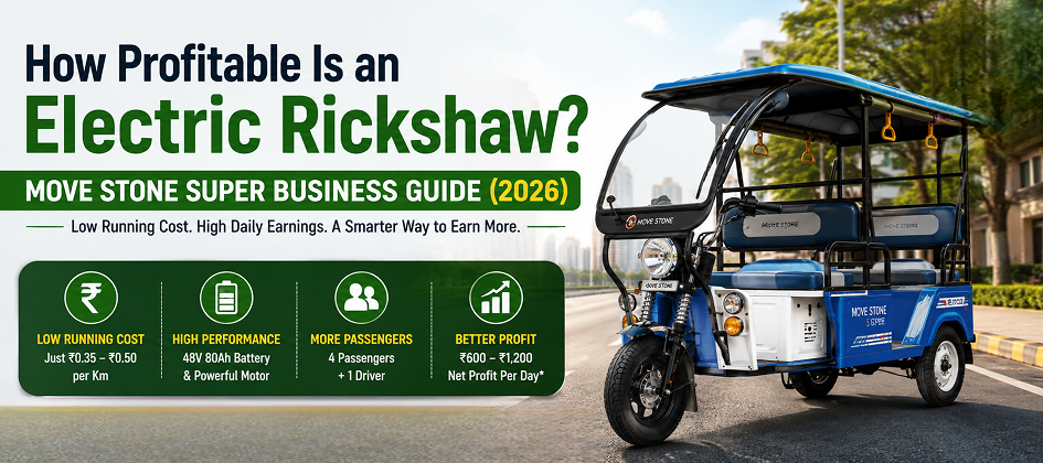 How Profitable Is an Electric Rickshaw? Move Stone Super Business Guide (2026)